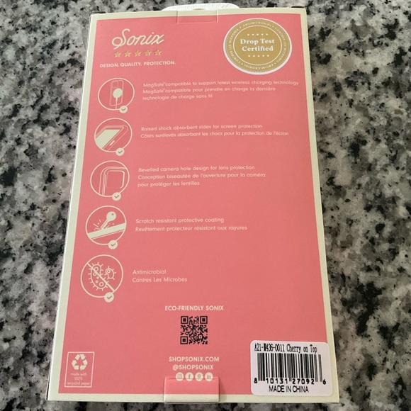 Sonix Cherry Design iPhone 15 Pro Max Case - Picture 2 of 6